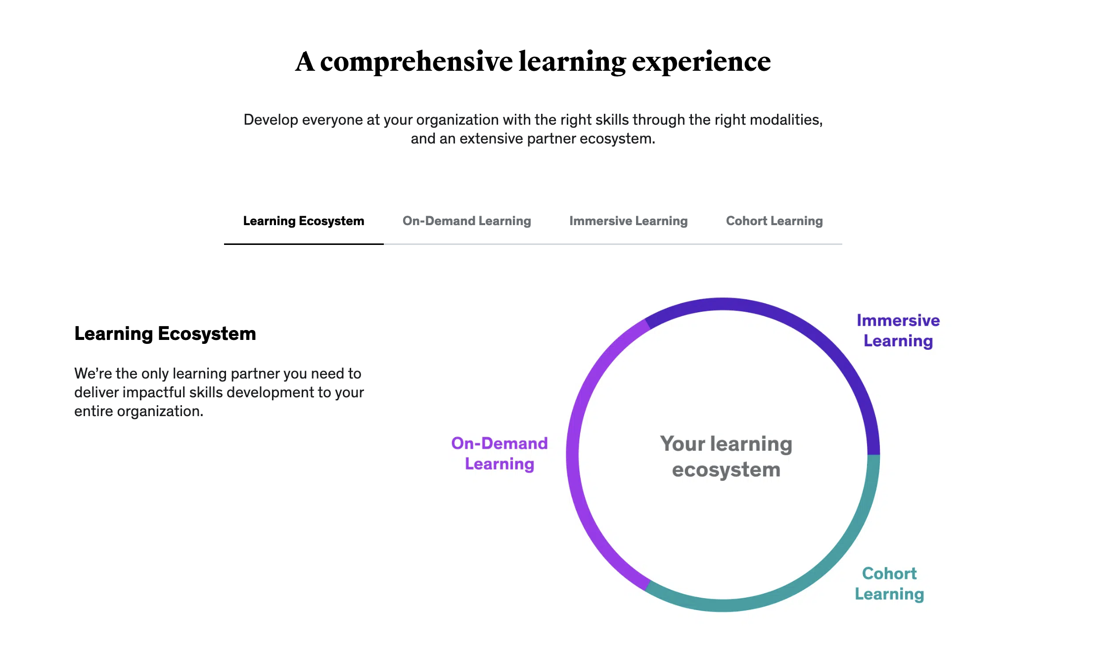 A comprehensive learning experience