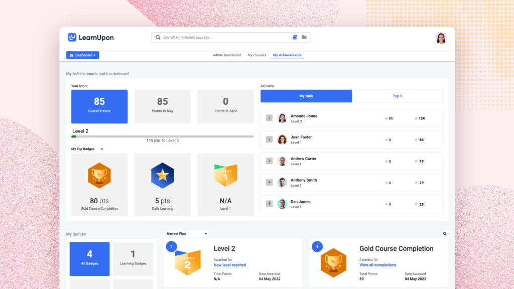 Achievements Dashboard