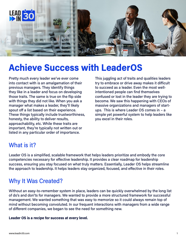 Achieve Success with LeaderOS